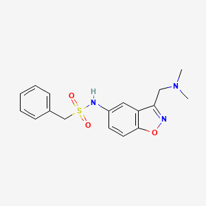 N-[3-[(Dimethylamino)methyl]-1,2-benzoxazol-5-yl]-1-phenylmethanesulfonamide