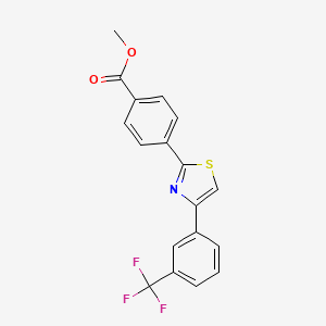 Methyl 4-{4-[3-(trifluoromethyl)phenyl]-1,3-thiazol-2-yl}benzenecarboxylate