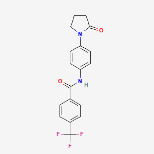 N-[4-(2-oxopyrrolidin-1-yl)phenyl]-4-(trifluoromethyl)benzamide