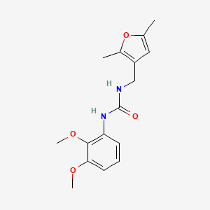 molecular formula C16H20N2O4 B2680466 1-(2,3-二甲氧基苯基)-3-((2,5-二甲基呋喃-3-基)甲基)脲 CAS No. 1351660-04-2