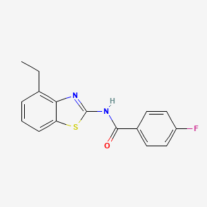 N-(4-ethyl-1,3-benzothiazol-2-yl)-4-fluorobenzamide
