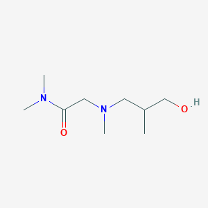 molecular formula C9H20N2O2 B2680475 2-[(3-羟基-2-甲基丙基)(甲基)氨基]-N,N-二甲基乙酰胺 CAS No. 1864742-68-6