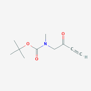 molecular formula C10H15NO3 B2680478 tert-butyl N-methyl-N-(2-oxobut-3-yn-1-yl)carbamate CAS No. 2007472-03-7