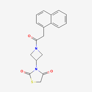 3-(1-(2-(Naphthalen-1-yl)acetyl)azetidin-3-yl)thiazolidine-2,4-dione