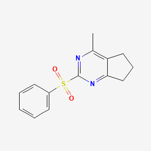 4-methyl-2-(phenylsulfonyl)-6,7-dihydro-5H-cyclopenta[d]pyrimidine