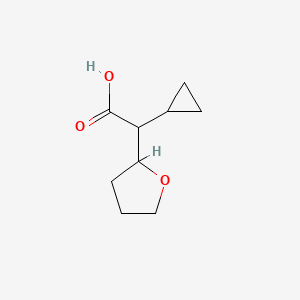 2-Cyclopropyl-2-(oxolan-2-yl)acetic acid