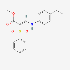 methyl (2Z)-3-[(4-ethylphenyl)amino]-2-[(4-methylphenyl)sulfonyl]acrylate