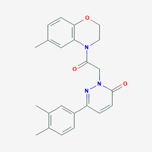 6-(3,4-dimethylphenyl)-2-[2-(6-methyl-2,3-dihydro-4H-1,4-benzoxazin-4-yl)-2-oxoethyl]pyridazin-3(2H)-one