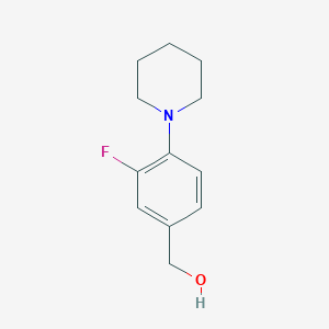 molecular formula C12H16FNO B2680531 [3-氟-4-(哌啶-1-基)苯基]甲醇 CAS No. 677312-75-3