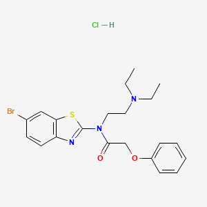 N-(6-bromobenzo[d]thiazol-2-yl)-N-(2-(diethylamino)ethyl)-2-phenoxyacetamide hydrochloride