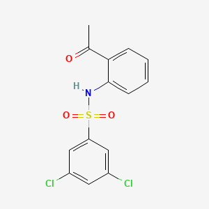 N-(2-acetylphenyl)-3,5-dichlorobenzenesulfonamide