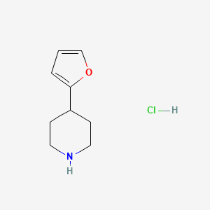 molecular formula C9H14ClNO B2680546 4-(Furan-2-yl)piperidine hydrochloride CAS No. 198334-36-0