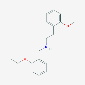 molecular formula C18H23NO2 B268055 N-(2-ethoxybenzyl)-2-(2-methoxyphenyl)ethanamine 