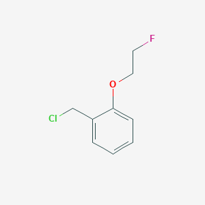 molecular formula C9H10ClFO B2680553 1-(Chloromethyl)-2-(2-fluoroethoxy)benzene CAS No. 1523070-25-8