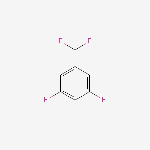 molecular formula C7H4F4 B2680578 3,5-Difluoro-1-(difluoromethyl)benzene CAS No. 1208077-70-6