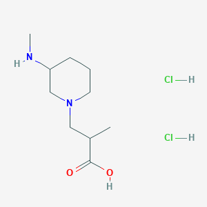 2-Methyl-3-[3-(methylamino)piperidin-1-yl]propanoic acid;dihydrochloride