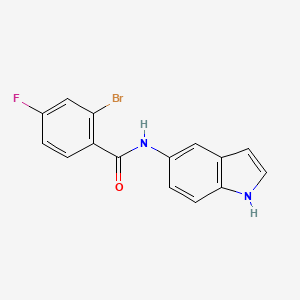 2-bromo-4-fluoro-N-(1H-indol-5-yl)benzamide
