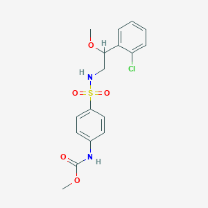 methyl (4-(N-(2-(2-chlorophenyl)-2-methoxyethyl)sulfamoyl)phenyl)carbamate