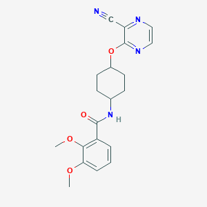 N-((1r,4r)-4-((3-cyanopyrazin-2-yl)oxy)cyclohexyl)-2,3-dimethoxybenzamide