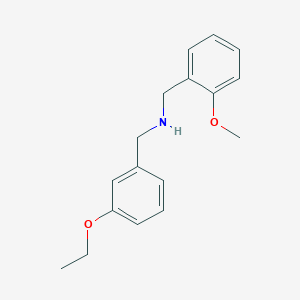 molecular formula C17H21NO2 B268061 N-(3-ethoxybenzyl)-N-(2-methoxybenzyl)amine 