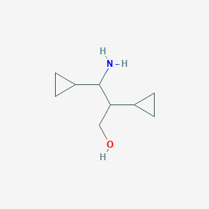 3-Amino-2,3-dicyclopropylpropan-1-ol