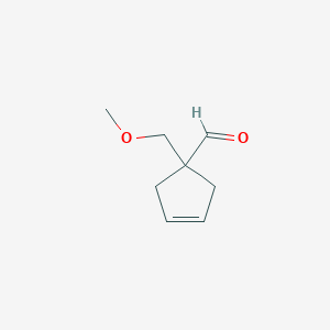 1-(Methoxymethyl)cyclopent-3-ene-1-carbaldehyde