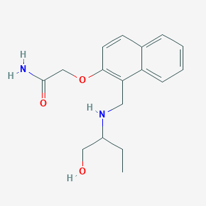 molecular formula C17H22N2O3 B268063 2-{[1-({[1-(Hydroxymethyl)propyl]amino}methyl)-2-naphthyl]oxy}acetamide 