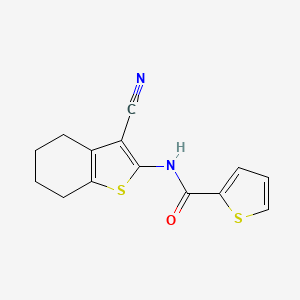 N-(3-cyano-4,5,6,7-tetrahydro-1-benzothiophen-2-yl)thiophene-2-carboxamide