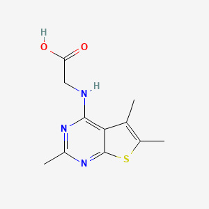 [(2,5,6-Trimethylthieno[2,3-d]pyrimidin-4-yl)amino]acetic acid