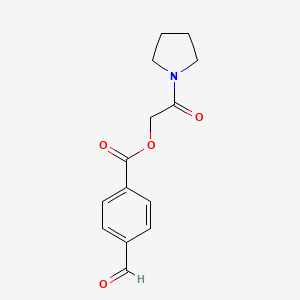 (2-Oxo-2-pyrrolidin-1-ylethyl) 4-formylbenzoate