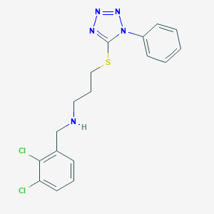 molecular formula C17H17Cl2N5S B268067 N-(2,3-dichlorobenzyl)-N-{3-[(1-phenyl-1H-tetraazol-5-yl)sulfanyl]propyl}amine 