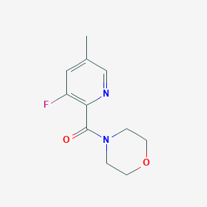 molecular formula C11H13FN2O2 B2680684 4-(3-Fluoro-5-methylpyridine-2-carbonyl)morpholine CAS No. 2415628-82-7
