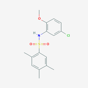 N-(5-chloro-2-methoxyphenyl)-2,4,5-trimethylbenzene-1-sulfonamide