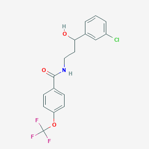 N-(3-(3-chlorophenyl)-3-hydroxypropyl)-4-(trifluoromethoxy)benzamide