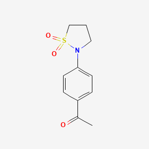 1-(4-(1,1-Dioxidoisothiazolidin-2-yl)phenyl)ethanone