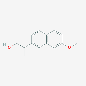 molecular formula C14H16O2 B2680721 2-(7-Methoxynaphthalen-2-yl)propan-1-ol CAS No. 99318-45-3