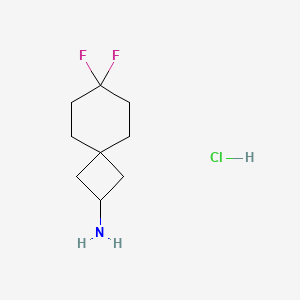 7,7-Difluorospiro[3.5]nonan-2-amine;hydrochloride
