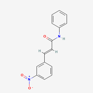 molecular formula C15H12N2O3 B2680733 (2E)-3-(3-nitrophenyl)-N-phenylprop-2-enamide CAS No. 1615697-39-6