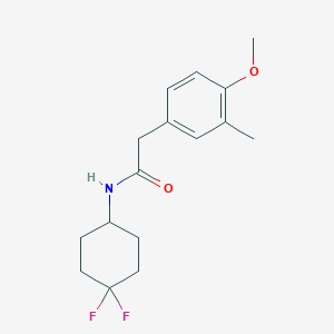 N-(4,4-difluorocyclohexyl)-2-(4-methoxy-3-methylphenyl)acetamide