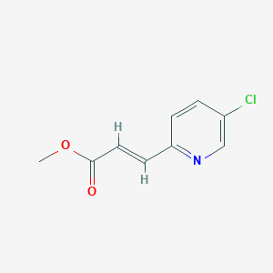 molecular formula C9H8ClNO2 B2680748 Methyl (E)-3-(5-chloropyridin-2-yl)prop-2-enoate CAS No. 720720-47-8