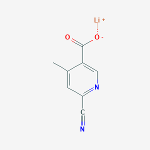 molecular formula C8H5LiN2O2 B2680752 Lithium;6-cyano-4-methylpyridine-3-carboxylate CAS No. 2241138-92-9