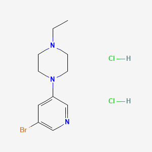 molecular formula C11H18BrCl2N3 B2680754 1-(5-Bromopyridin-3-yl)-4-ethylpiperazine dihydrochloride CAS No. 1803584-67-9