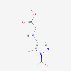 Methyl 2-[[1-(difluoromethyl)-5-methylpyrazol-4-yl]amino]acetate