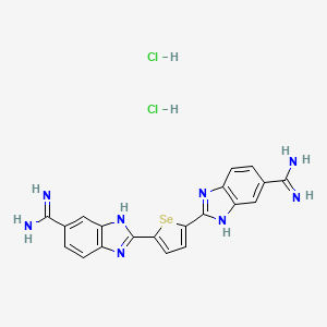 molecular formula C20H18Cl2N8Se B2680765 DB1976 dihydrochloride CAS No. 2369663-93-2