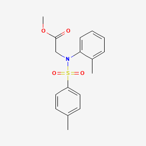 molecular formula C17H19NO4S B2680788 methyl 2-(2-methyl-N-(4-methylphenyl)sulfonylanilino)acetate CAS No. 425609-96-7