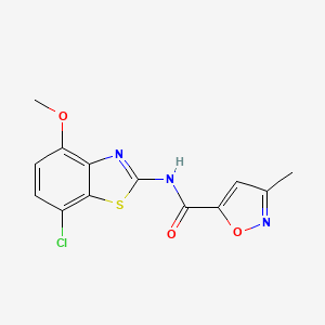 N-(7-chloro-4-methoxybenzo[d]thiazol-2-yl)-3-methylisoxazole-5-carboxamide