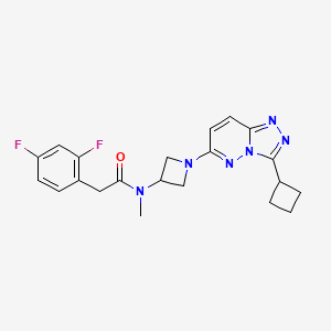 N-(1-(3-cyclobutyl-[1,2,4]triazolo[4,3-b]pyridazin-6-yl)azetidin-3-yl)-2-(2,4-difluorophenyl)-N-methylacetamide
