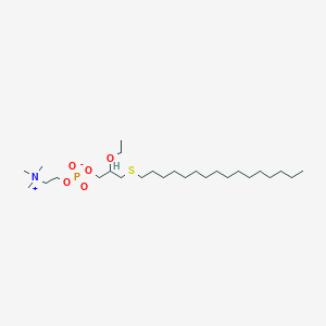 molecular formula C26H56NO5PS B026808 (2-Ethoxy-3-hexadecylsulfanylpropyl) 2-(trimethylazaniumyl)ethyl phosphate CAS No. 103304-64-9