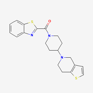 benzo[d]thiazol-2-yl(4-(6,7-dihydrothieno[3,2-c]pyridin-5(4H)-yl)piperidin-1-yl)methanone