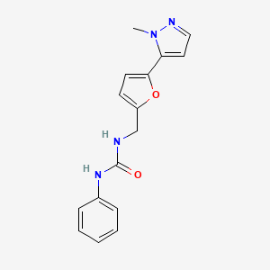 1-[[5-(2-Methylpyrazol-3-yl)furan-2-yl]methyl]-3-phenylurea